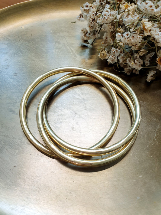 Bracciali in ottone tris