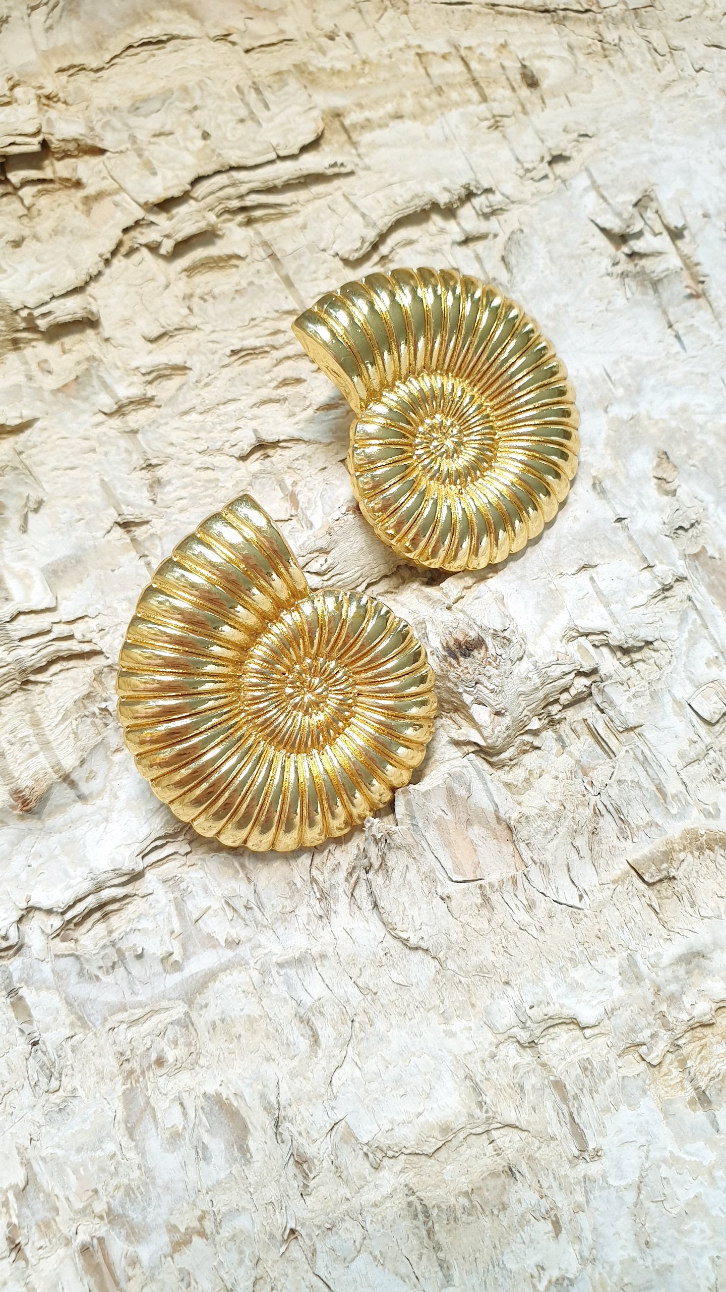 Orecchini a forma di ammonite