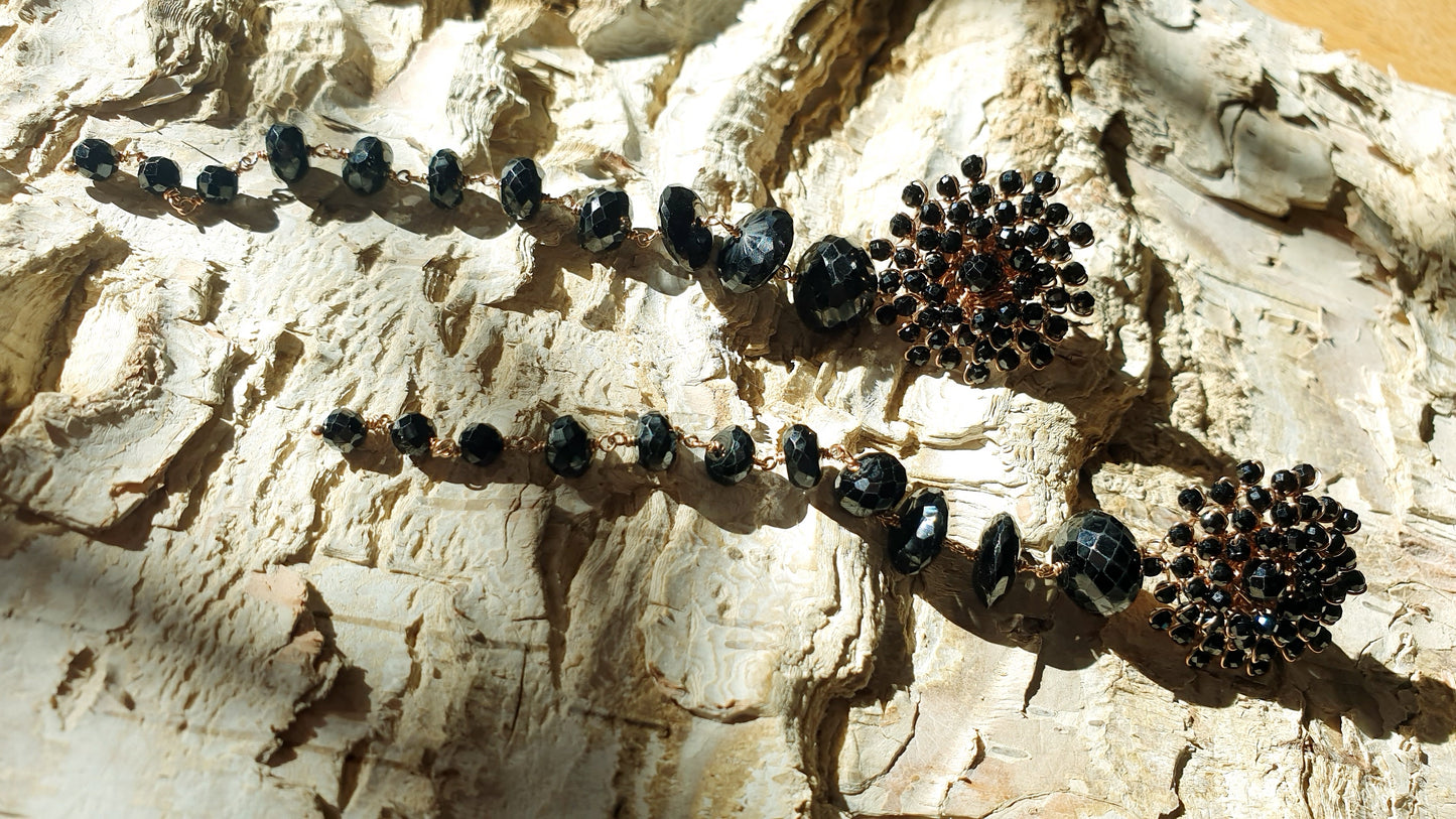 Spettacolari orecchini in argento e spinello