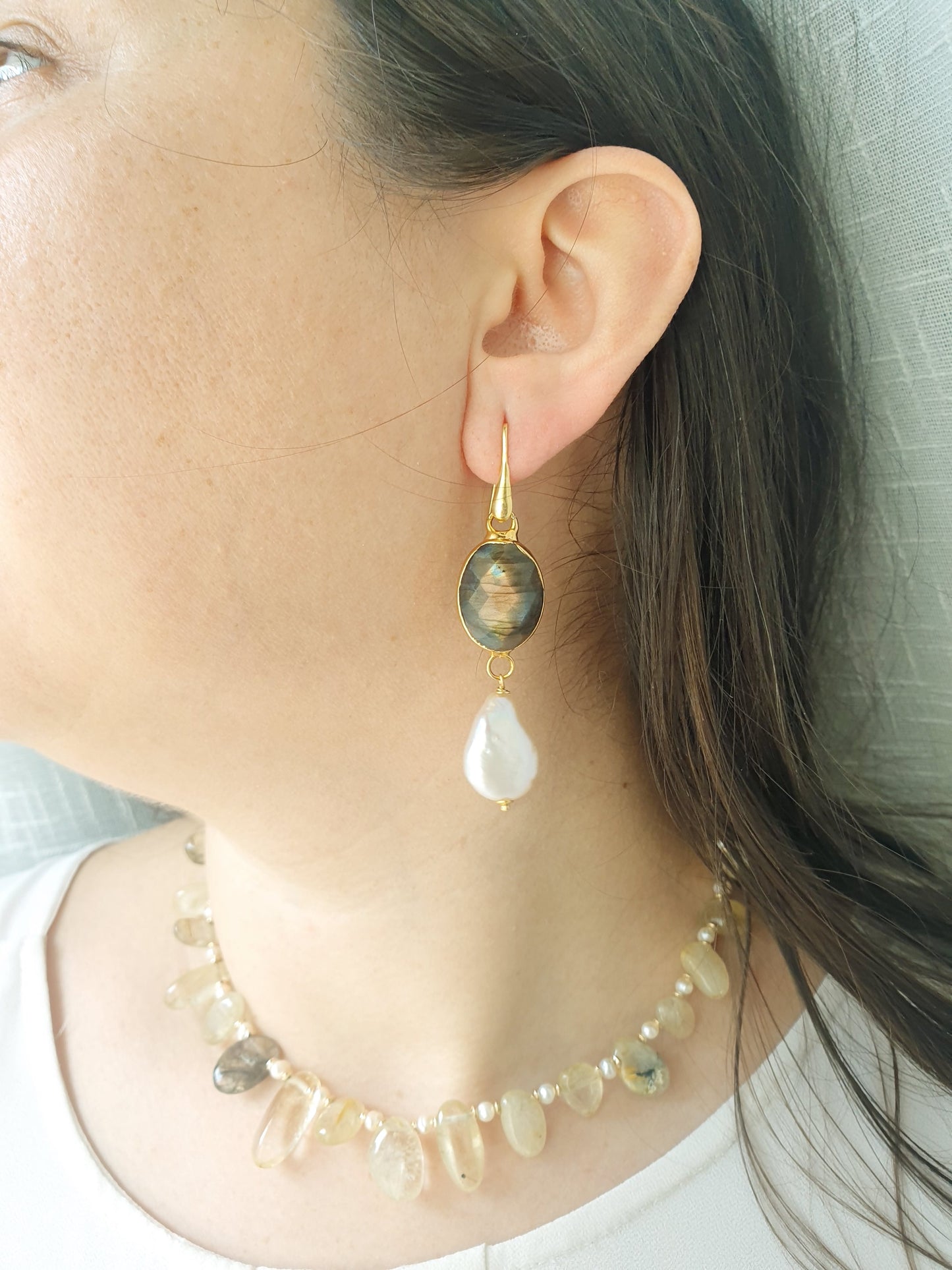 Collana quarzo tormalinato