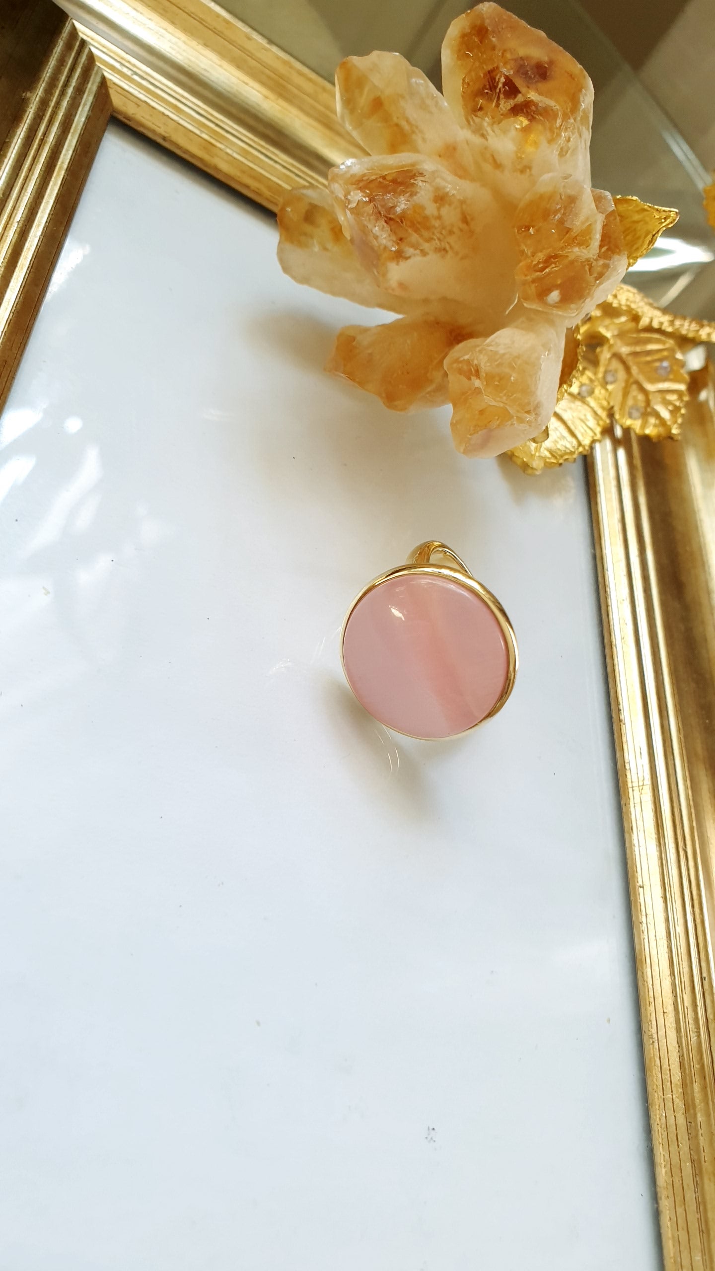 Anello in ottone con occhio di gatto