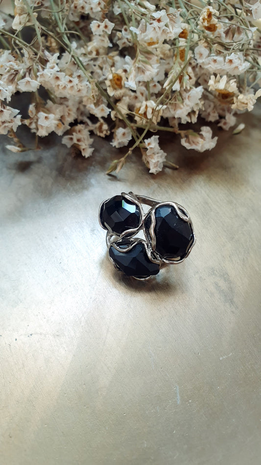 Anello in bronzo con onice