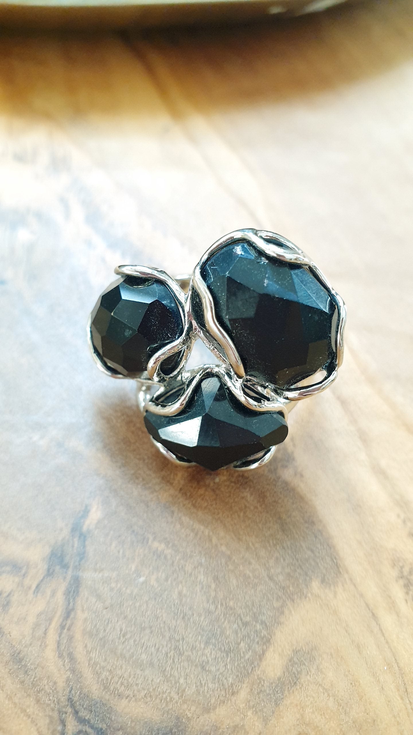 Anello in bronzo con onice