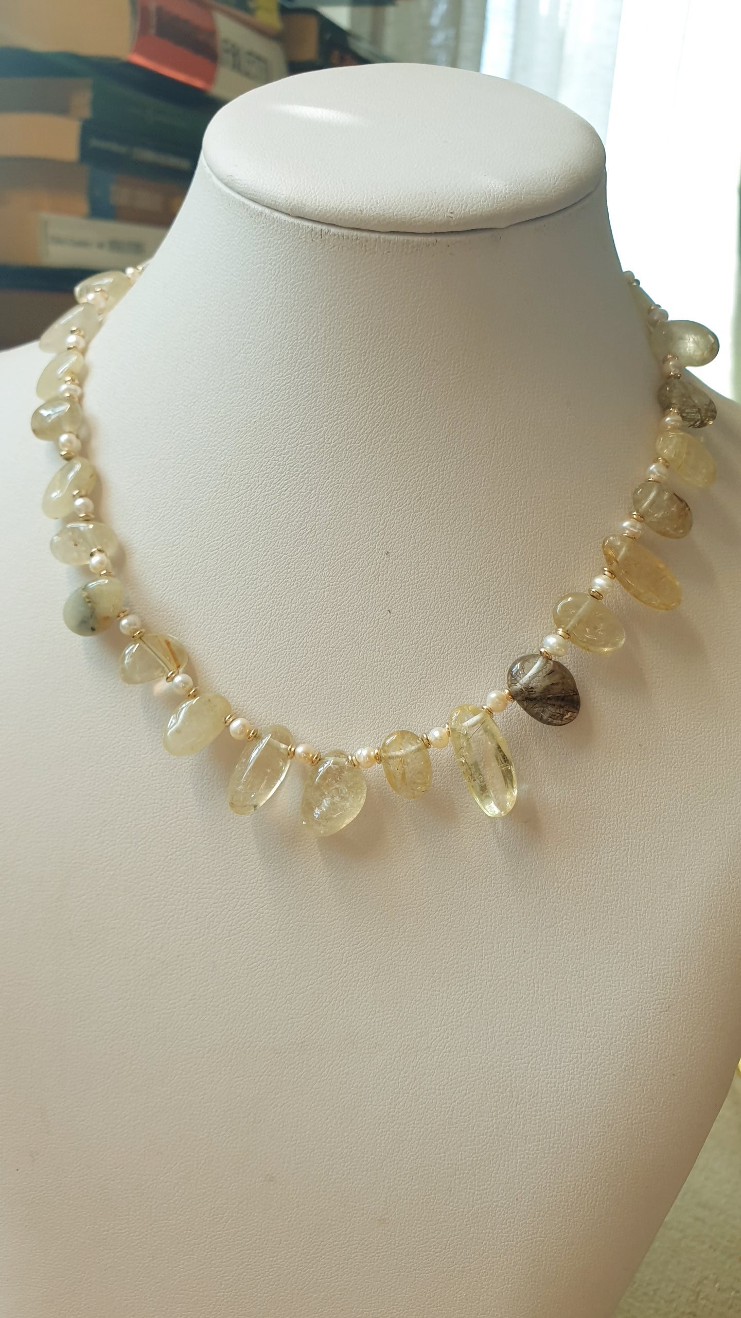 Collana quarzo tormalinato