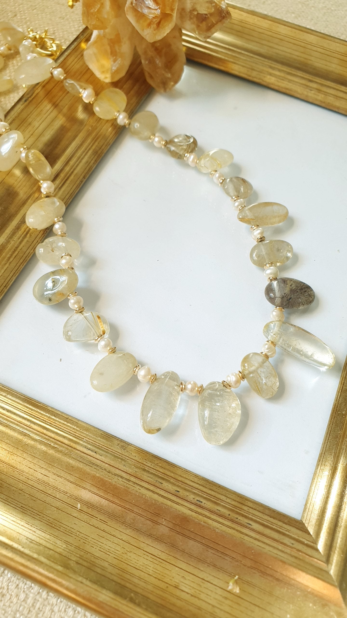 Collana quarzo tormalinato