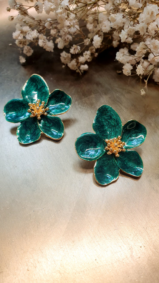 Orecchini in ottone e lacca