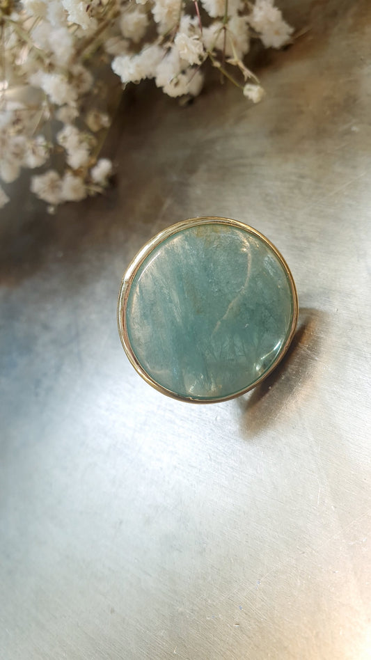 Anello in bronzo con avventurina