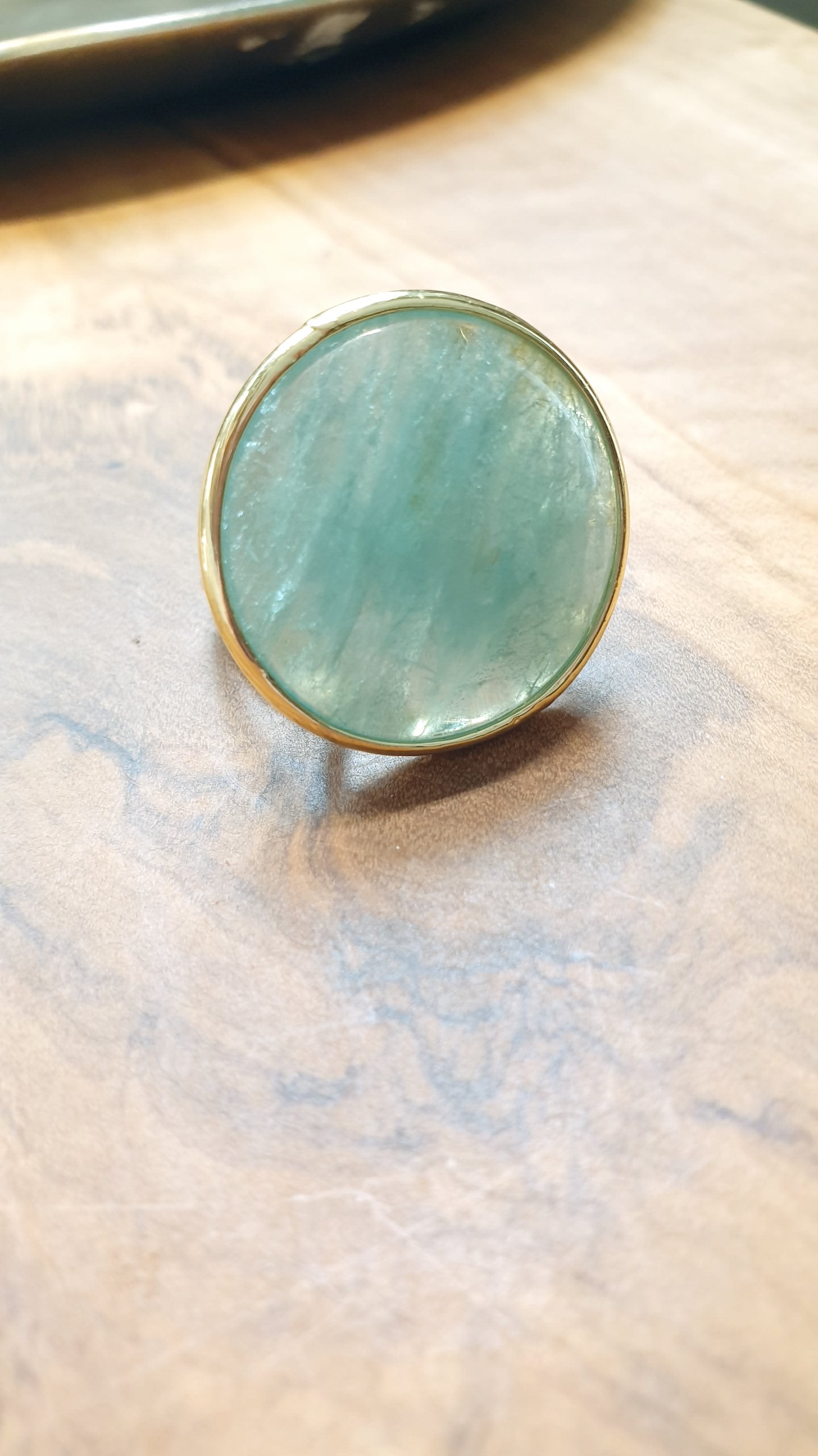 Anello in bronzo con avventurina