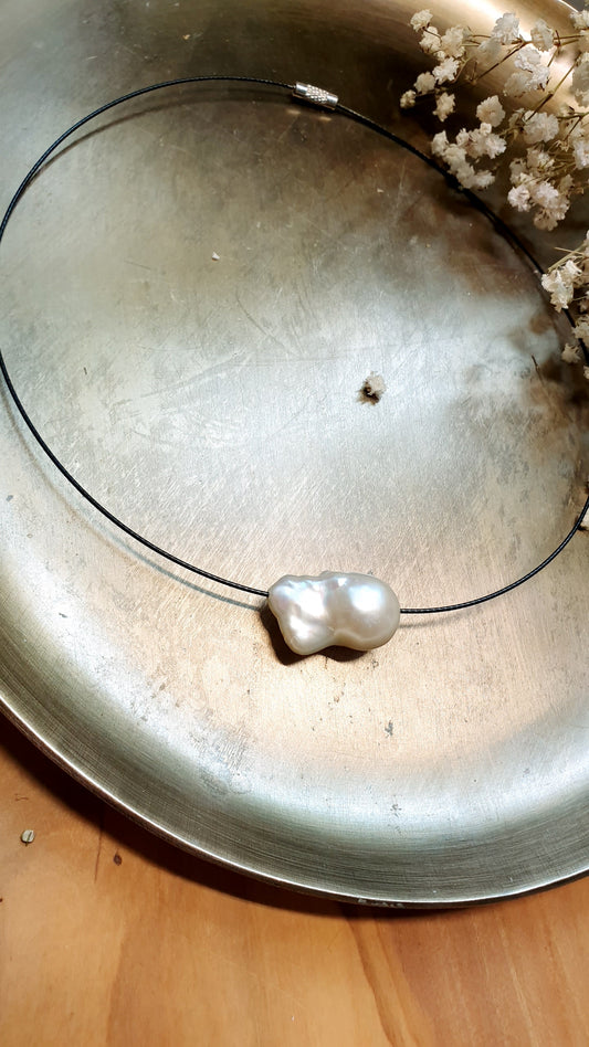 Girocollo  con perla barocca