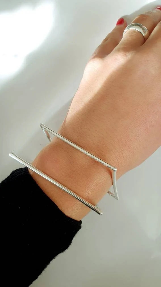 Bracciali "Quadro" argento.